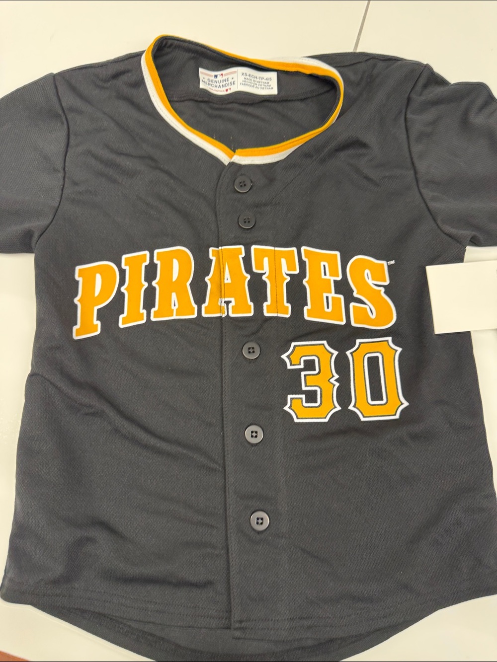 NEW Official MLB Pirates Kids Jersey Skenes 30 Size XS